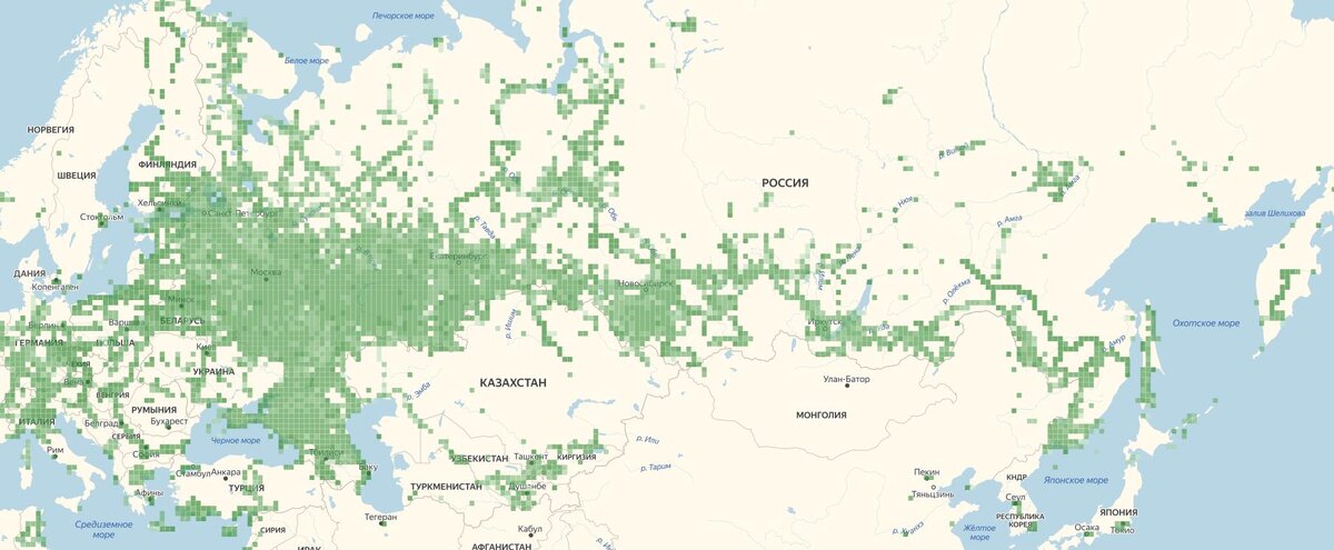 Зона покрытия 3G