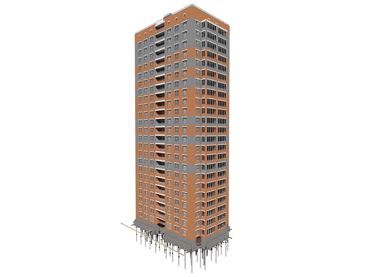Проект 25 этажного дома