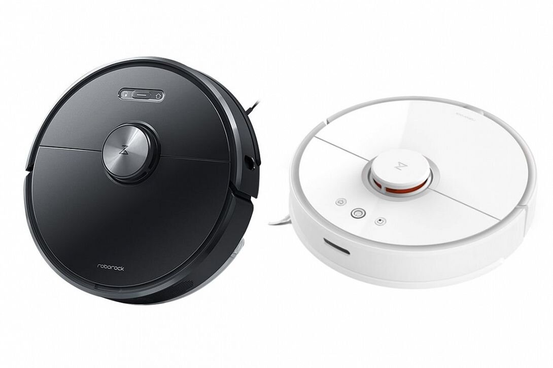 слева -  Roborock S6, справа Roborock Sweep One