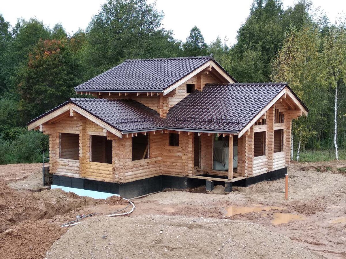 ПРОЕКТ ДЕРЕВЯННОЙ БАНИ ИЗ ОЦИЛИНДРОВАННОГО БРЕВНА B-58