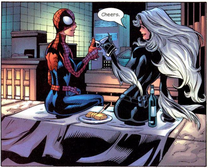 Black cat x spiderman. Человек паук и черная кошка Алтимейт. Чёрная кошка Марвел и человек паук. Питер Паркер и черная кошка. Фелиция Харди и Питер Паркер.