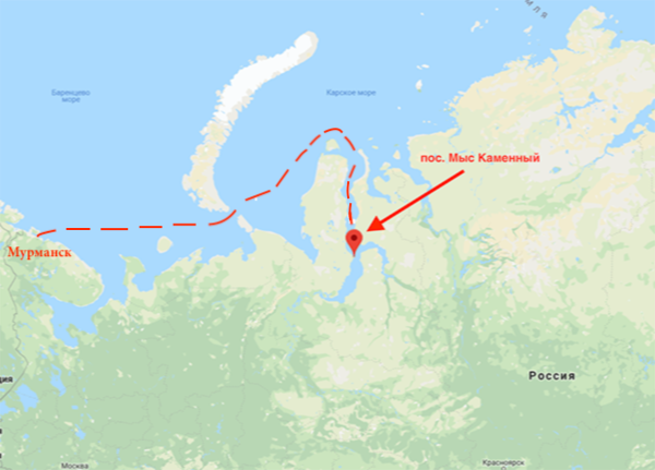 Где находится остров ямал на карте россии