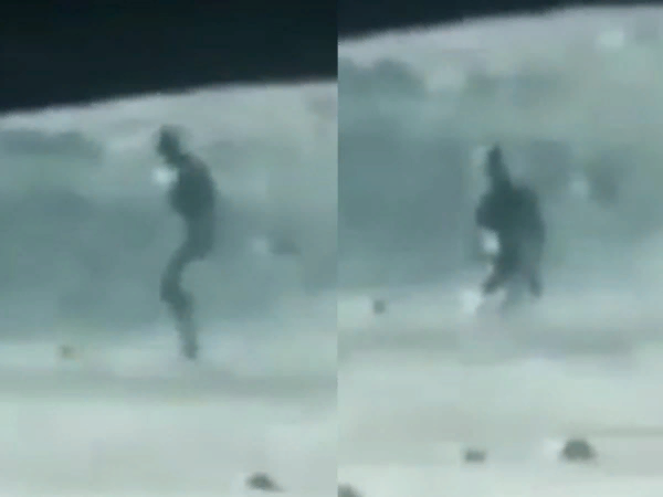 Пришелец на Луне, запечатлённый луноходом (фото: Яндекс)