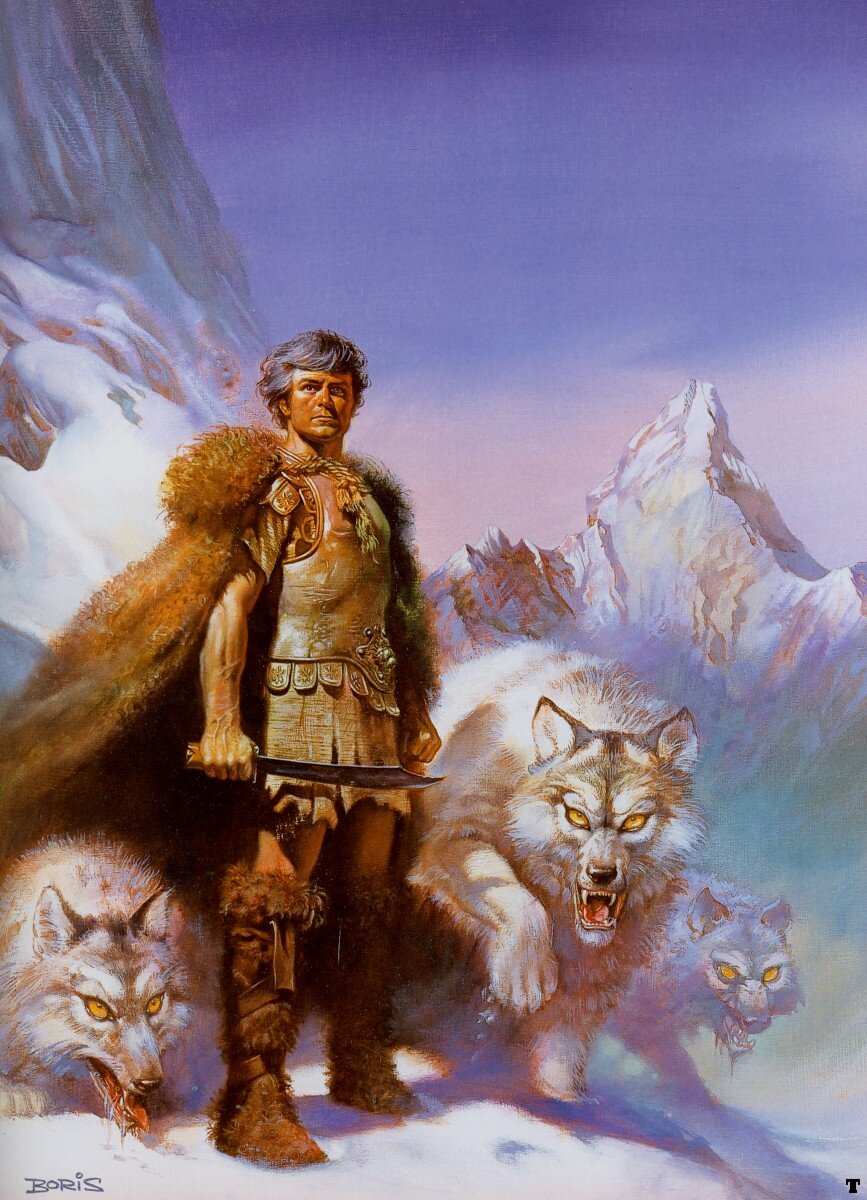 Boris Vallejo. Wolflord (Lord of the Wolves)