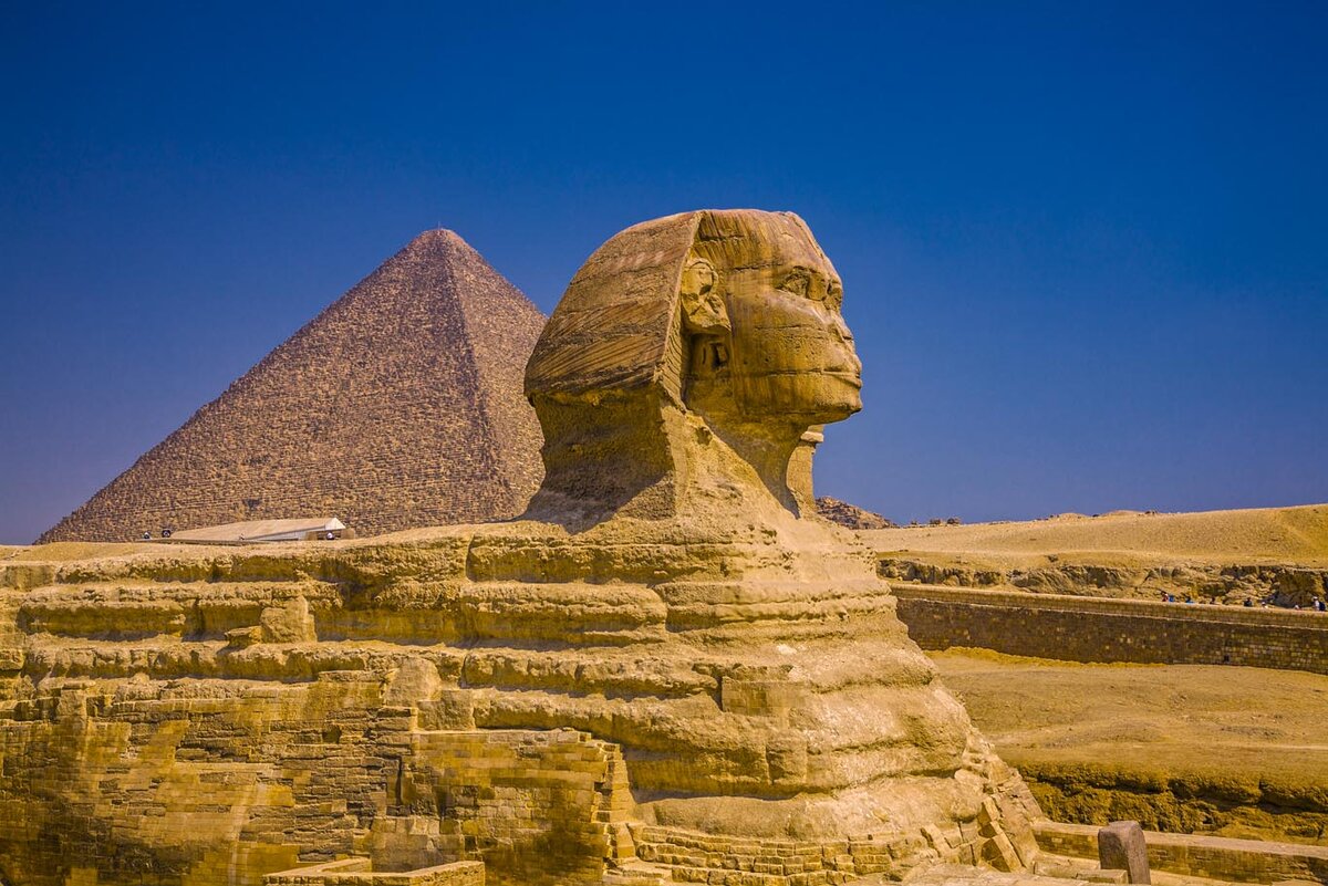 Египет пирамида Хеопса и сфинкс