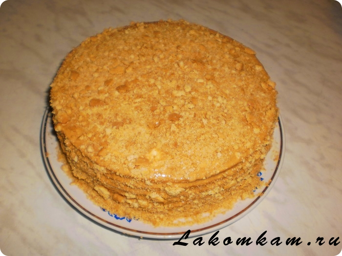 Торт «Рыжик» с вареной сгущенкой – пошаговый рецепт приготовления с фото