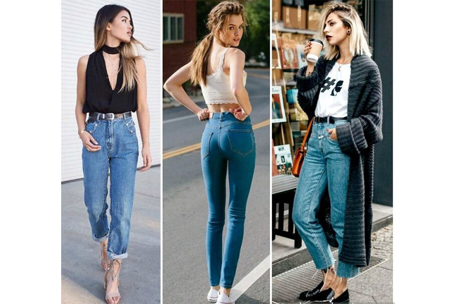С чем носить джинсы с высокой посадкой: 11 лучших вариантов