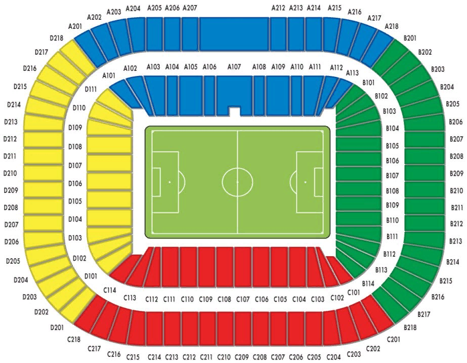 Газпром арена схема зала фото и видео - avRussia.ru