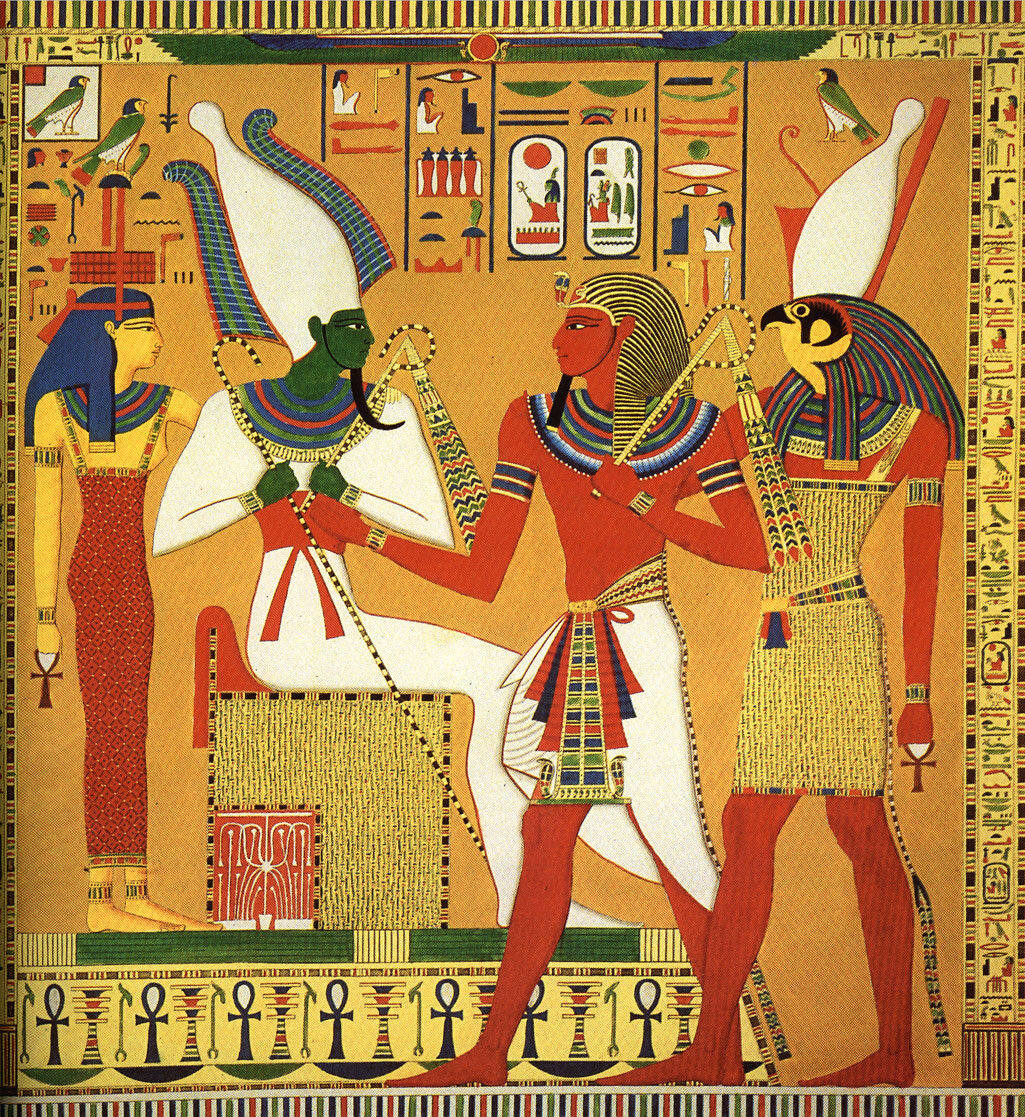 Бог Осирис в древнем Египте. Боги Египта Осирис и сет. Древний Египет Осирис и Исида. Осирис египетские фрески.