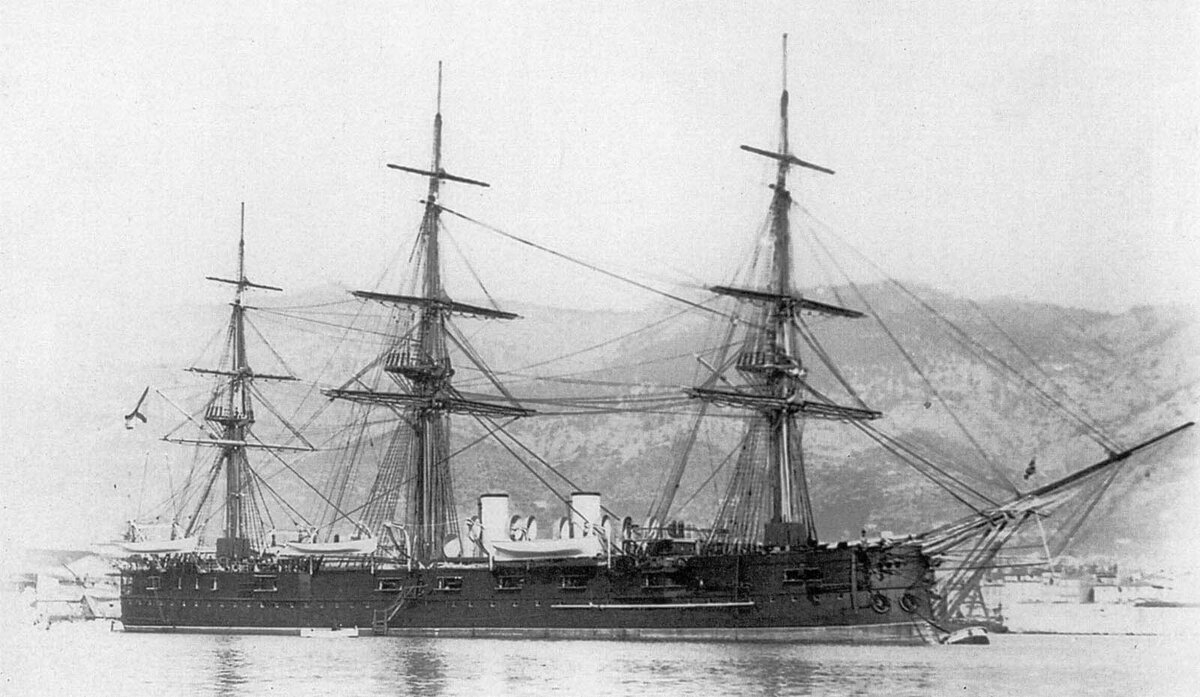 Броненосный фрегат "Минин", 1890 год.