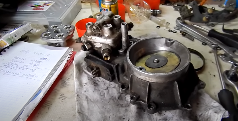 Процесс очистки. 