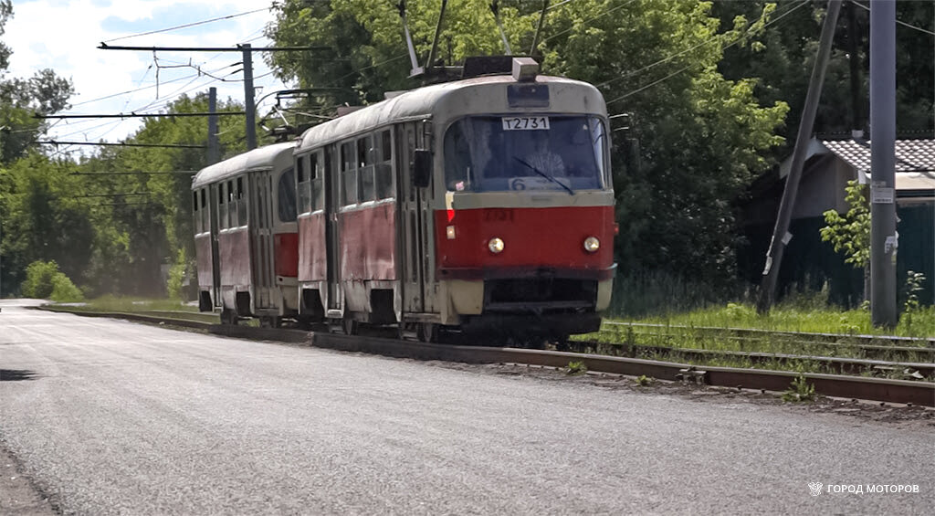 Нижегородские Tatra T3SU сохраняют свою "советскую" красно-желтую схему окраски