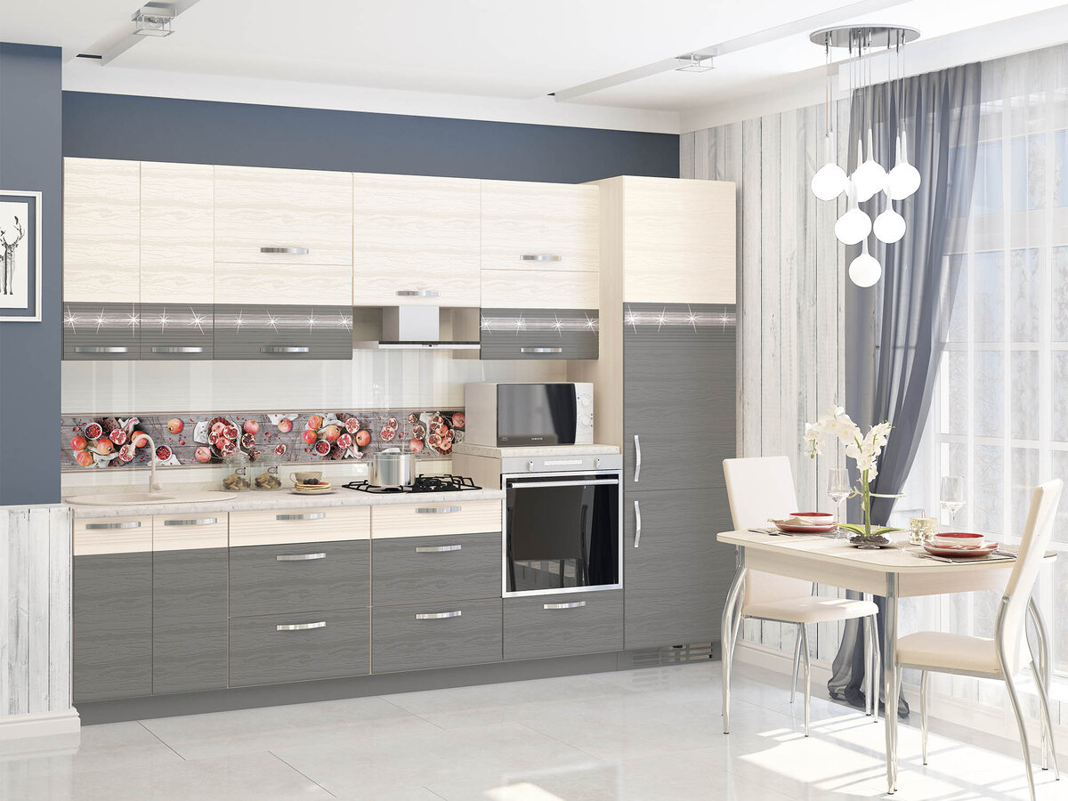 Кухня "Графит" от "DaVita-мебель"