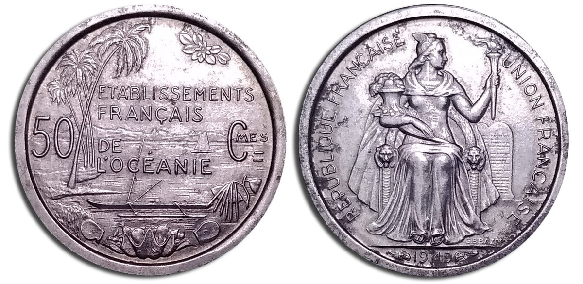 50 сантимов 1949.