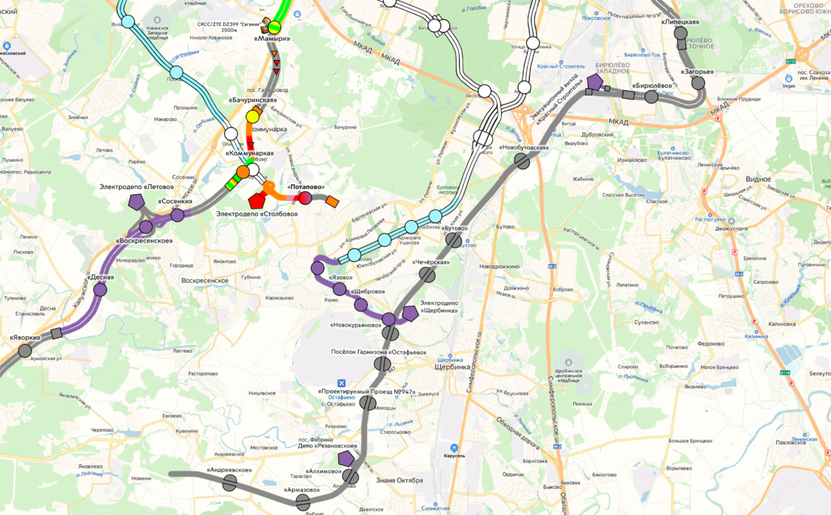 Последние новости по Бирюлевской линии Московского метрополитена