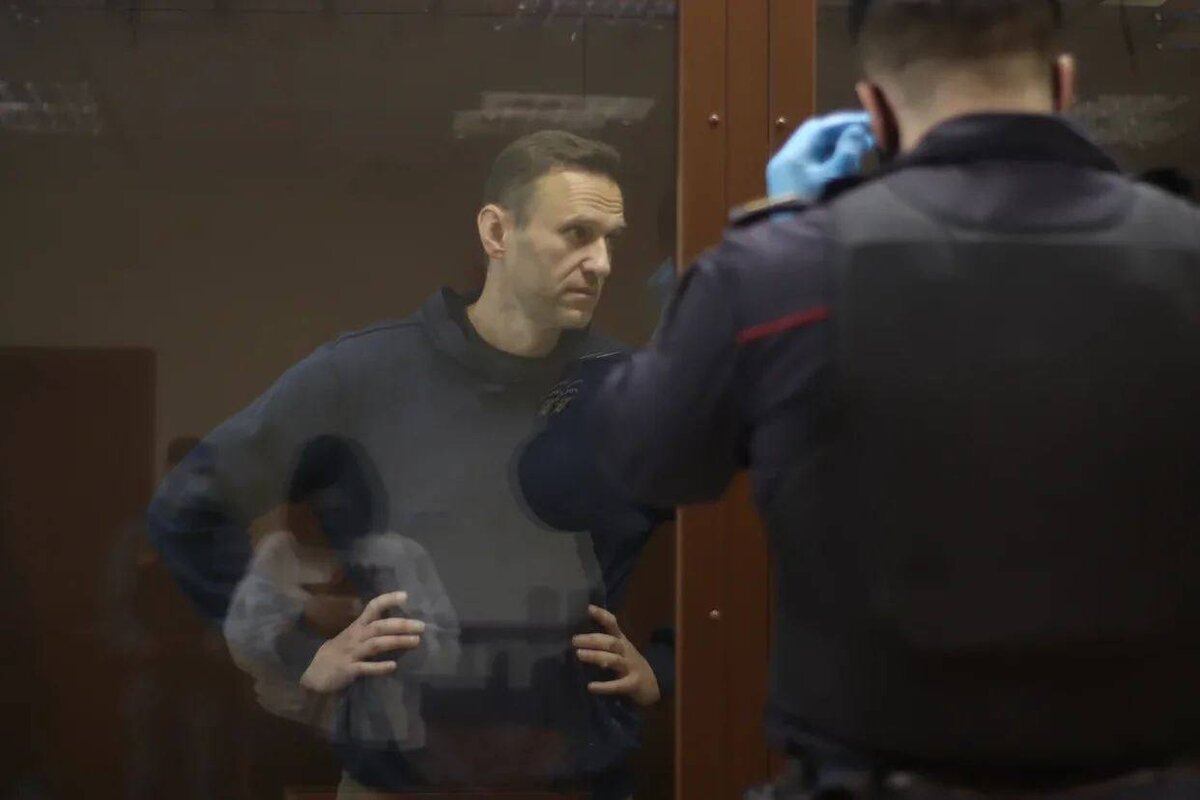 Алексей Навальный в зале суда