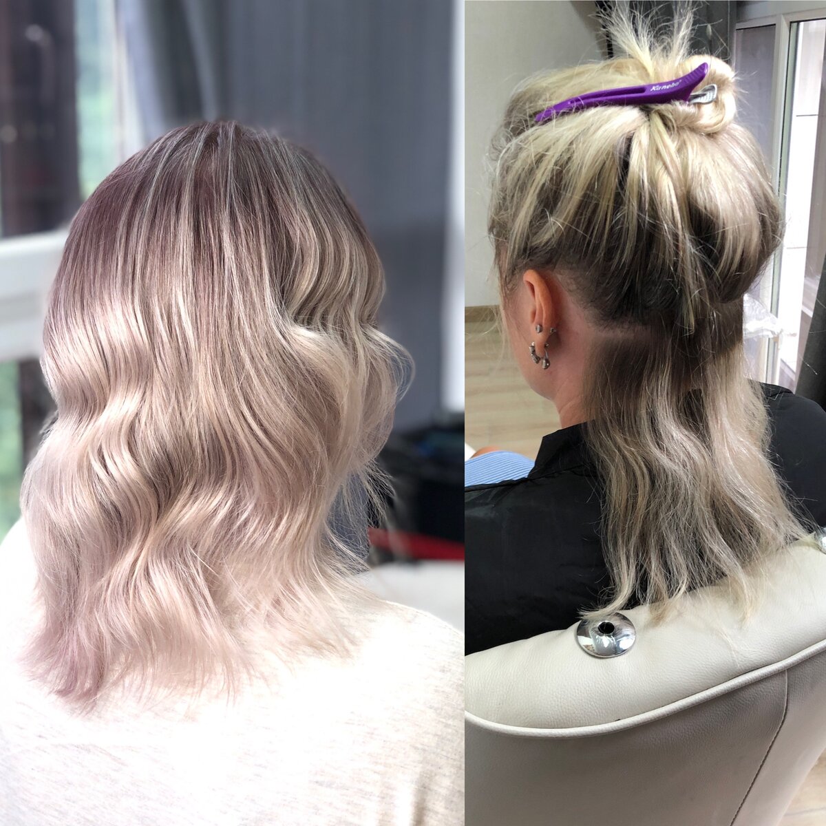 Обратный Airtouch, для плавного отрастания корней.