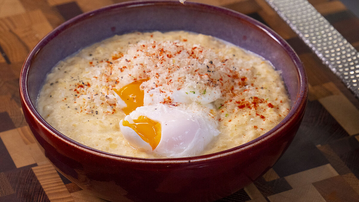 Пшенная каша с яйцами 