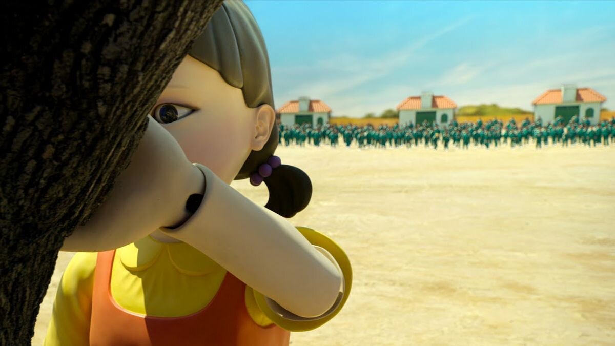 Знаменитая кукла из сериала "Игра в кальмара"