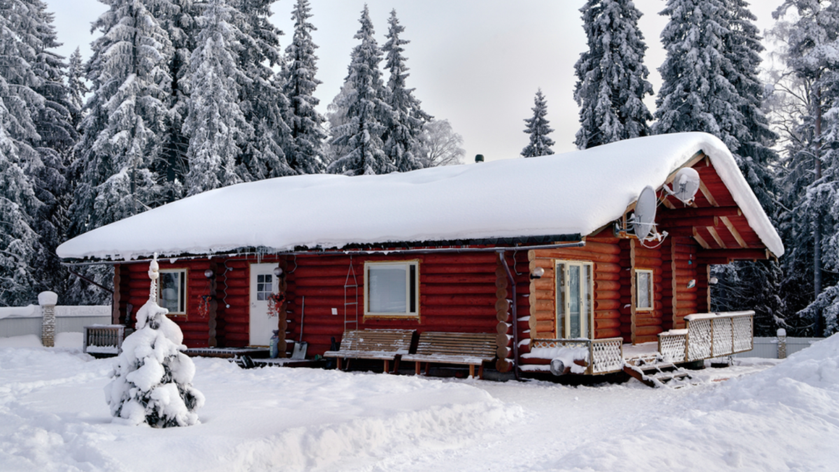 Зимой в Карелии много снега и мало солнца