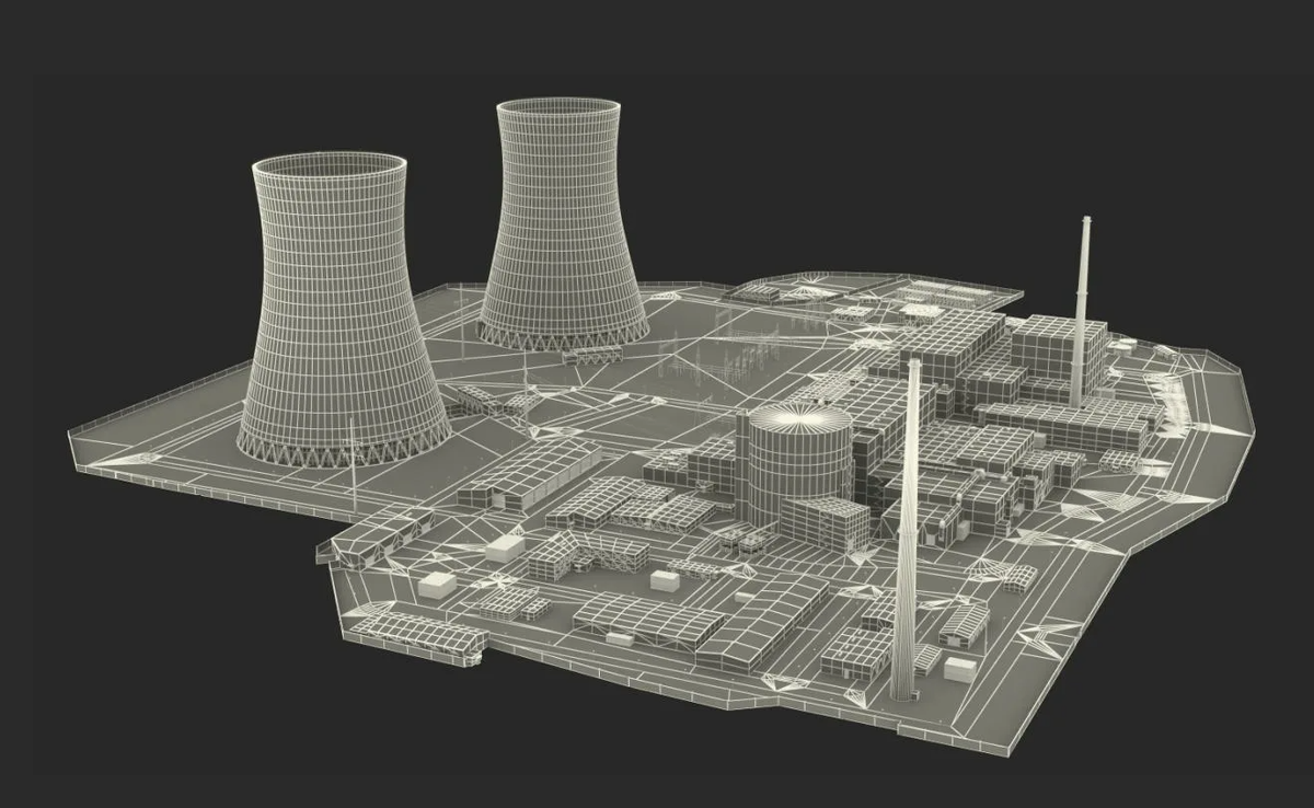 Модели станций. 3д модель реактора ЧАЭС. 3д модель РБМК. Reactor ВВЭР-1200 3d model. Nuclear Power Plant 3d model.