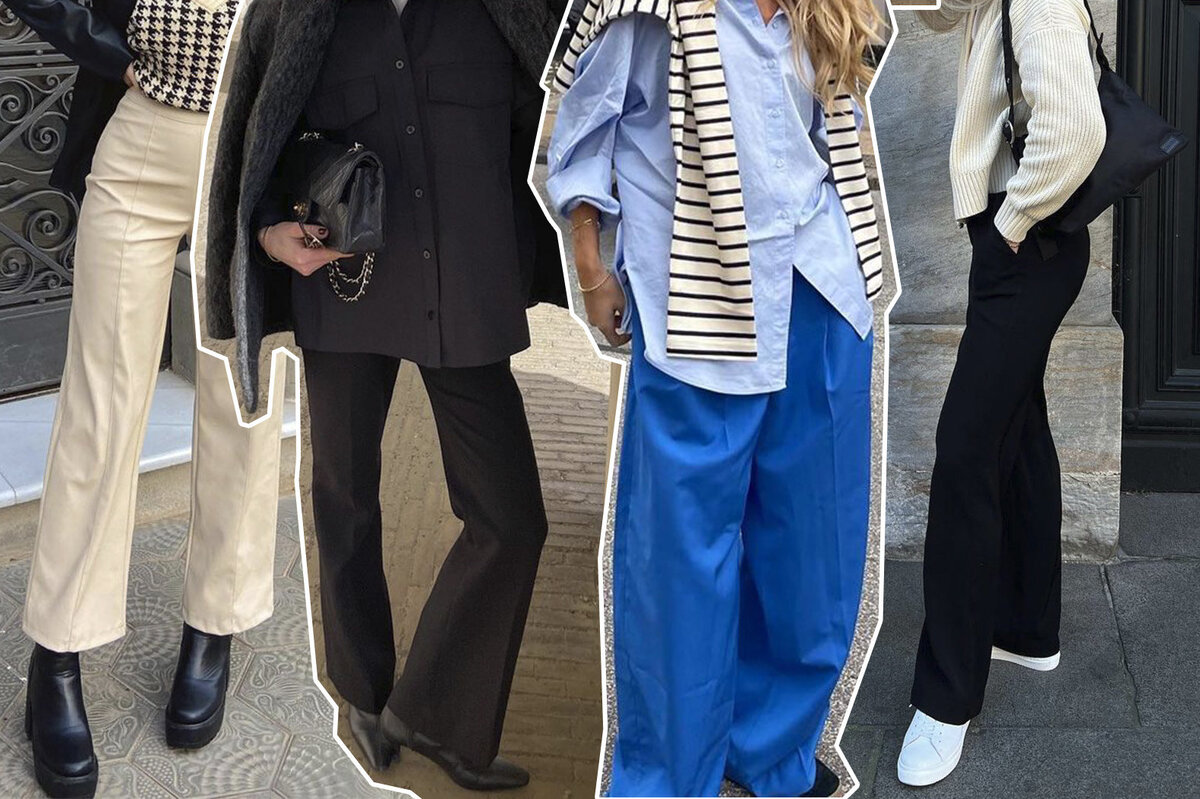     34 пары самых модных брюк на зиму-2023 для любого типа фигуры