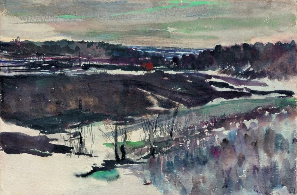 Ф.А. Малявин «Осенний пейзаж» © МАХ