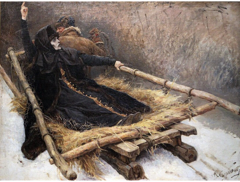 Этюд к картине «Боярыня Морозова», 1884−1887 гг. В. И. Суриков. 