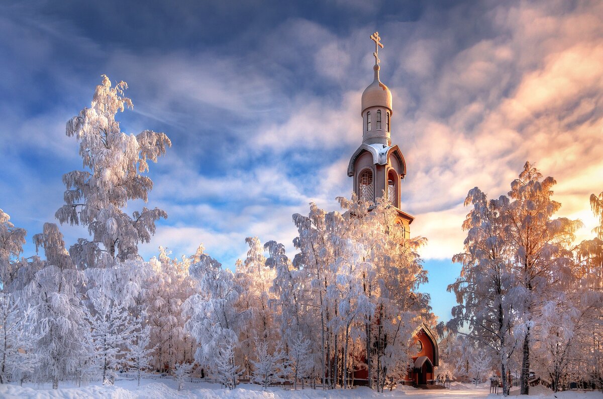 Сясьстрой зима Церковь