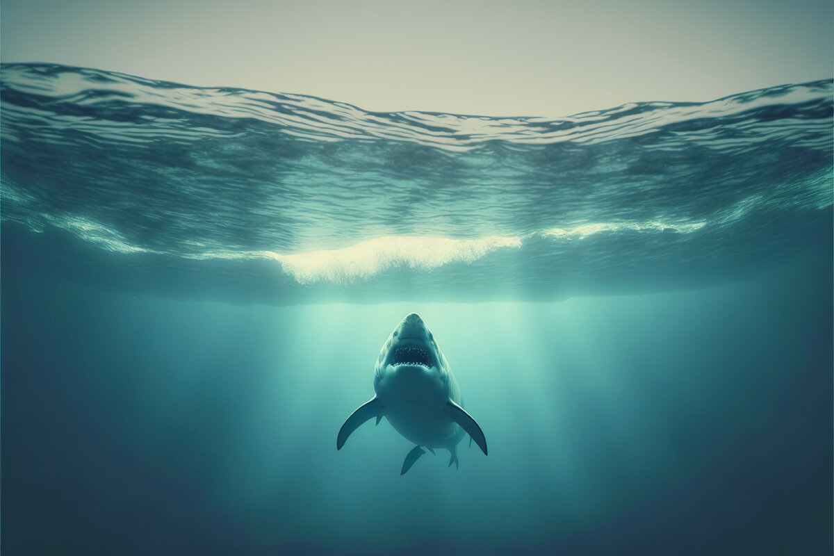 Преодолейте страх акул с нами! (Источник изображения: freepik.com)