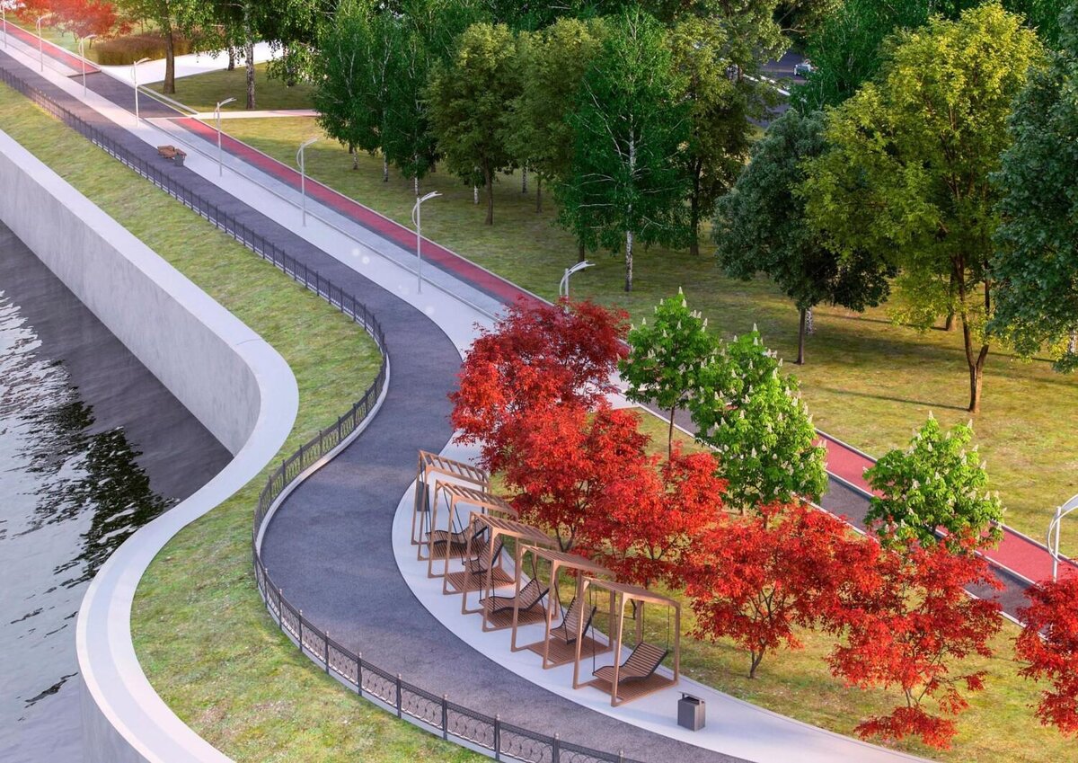 Sobyanin.ru📷На новой набережной оборудуют смотровые площадки, зоны отдыха, а также пешеходные маршруты и велодорожки