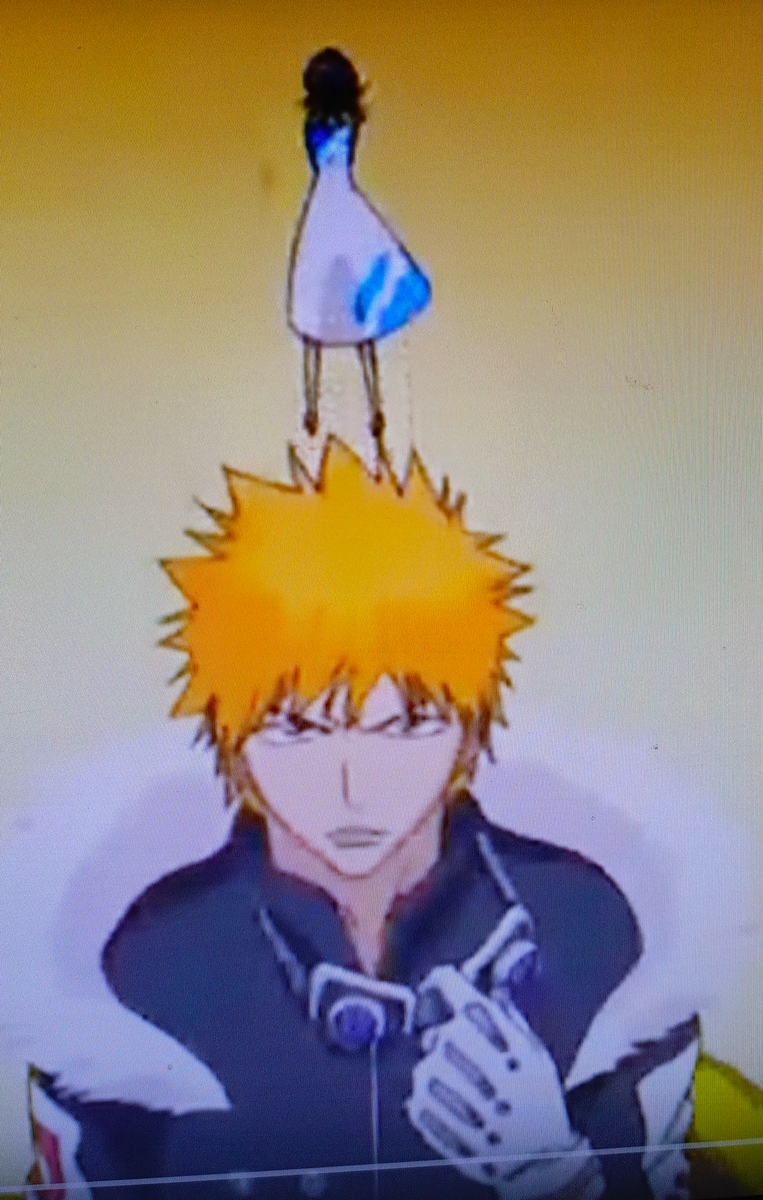 Ичиго и Рукия. Скрин.