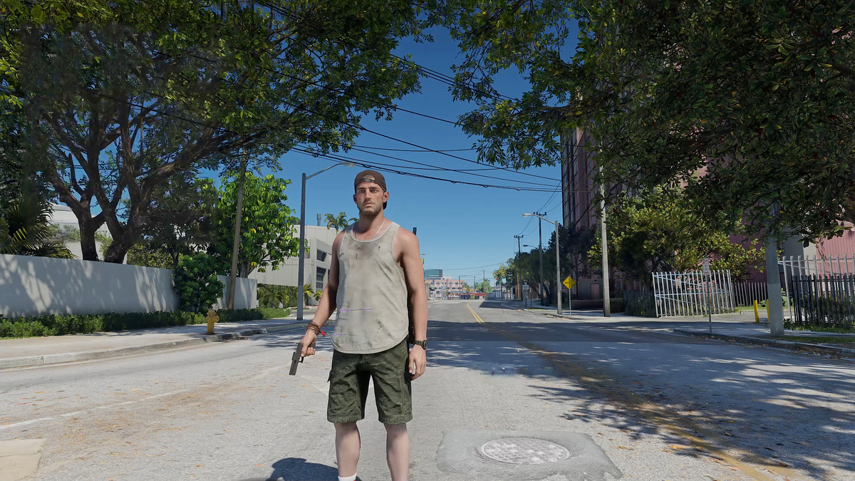 Скриншот из утекшего ролика GTA 6