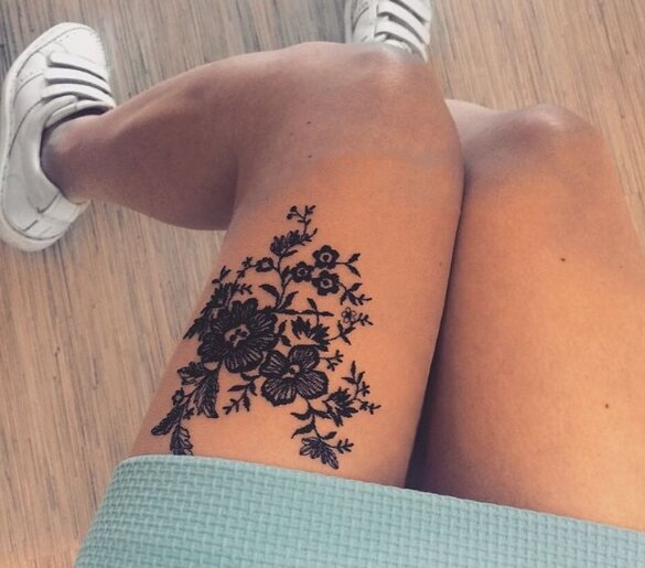Кружевные татуировки для девушек | foto tattoo | ТАТУ