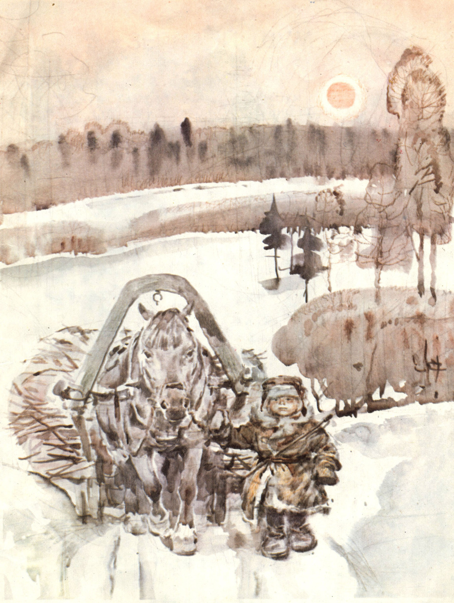 Иллюстрация В. Бескаравайного  http://aria-art.ru/0/N/Nekrasov%20N.%20Kolos%27ja%20(V.%20Beskaravajnyj)/3.html 