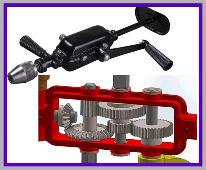 Двухскоростная ручная дрель. Листайте далее >>