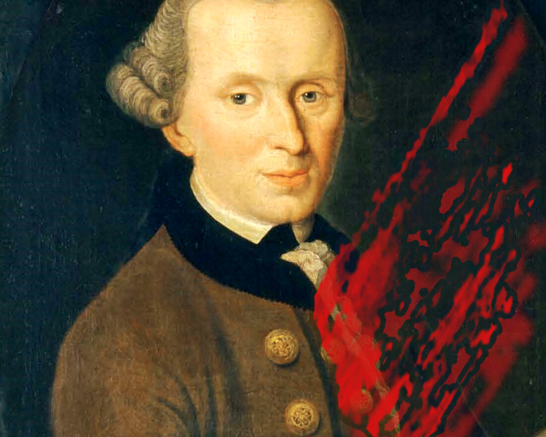 1. Кант на картине Иоганна Готлиба Бекера (1768)