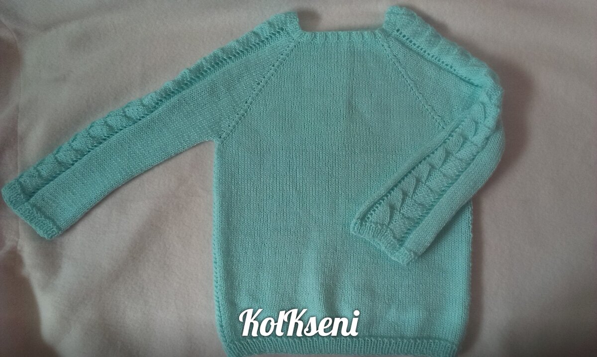 Мои первые вязаные изделия. Кофта из Детской новинки