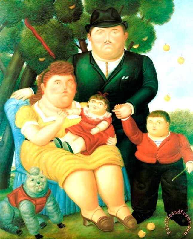 Фернандо Ботеро. Семья, 1989