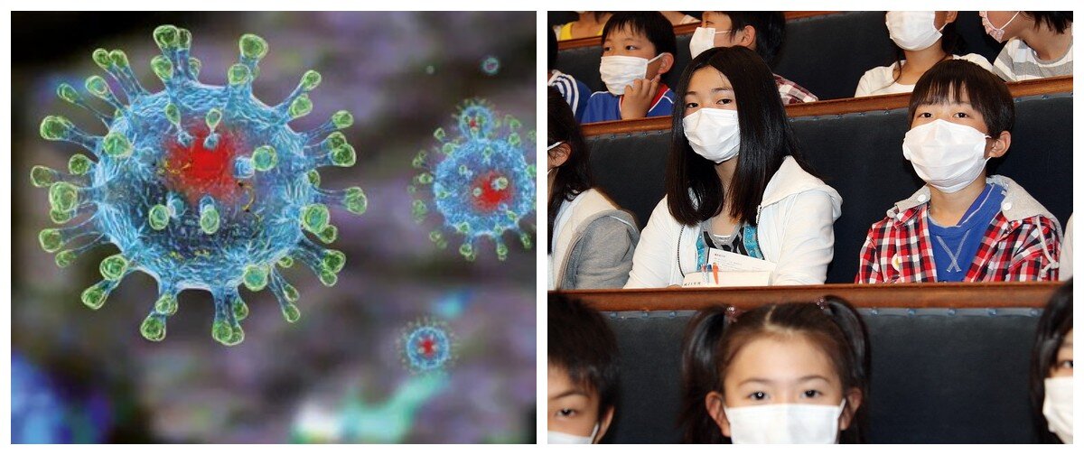 КОРОНАВИРУС ПОД МИКРОСКОПОМ и КИТАЙСКИЕ СТУДЕНТЫ В МАСКАХ