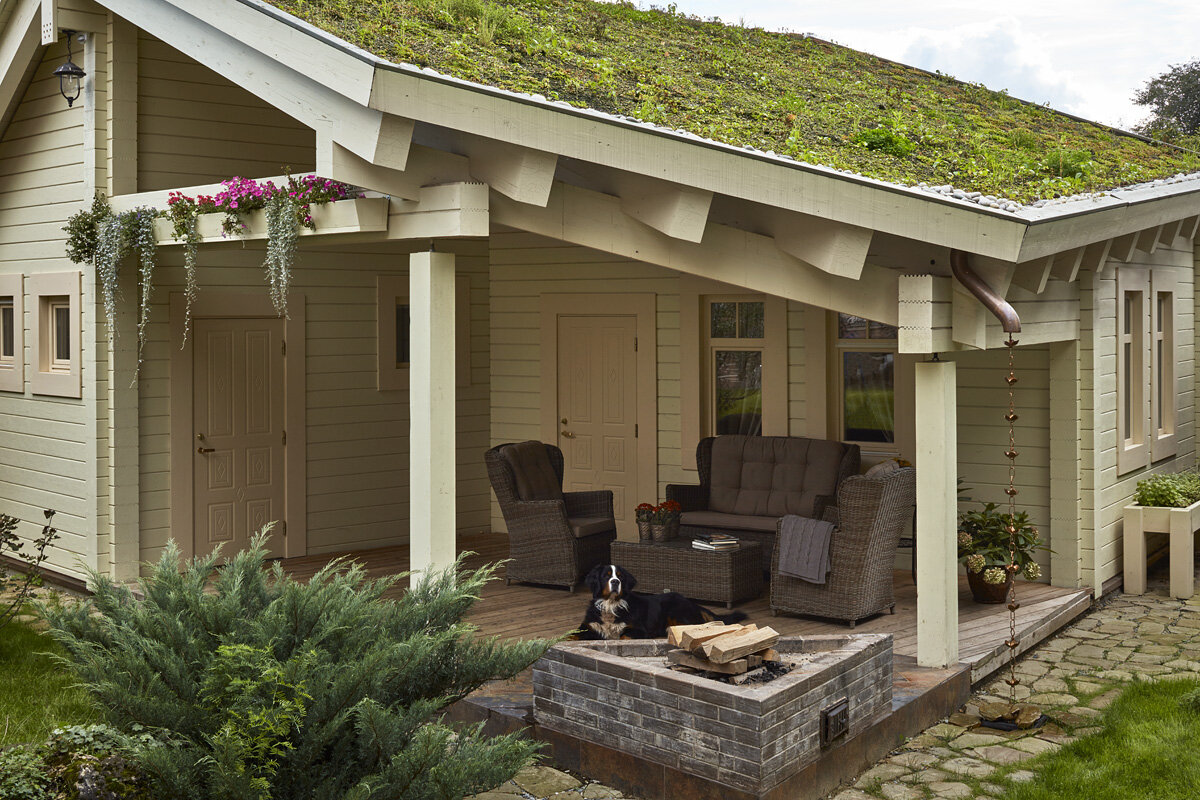 Фото бани в Немчиновке. Проект: архитектурное бюро Андрея Стубе. Фото: Сергей Ананьев.