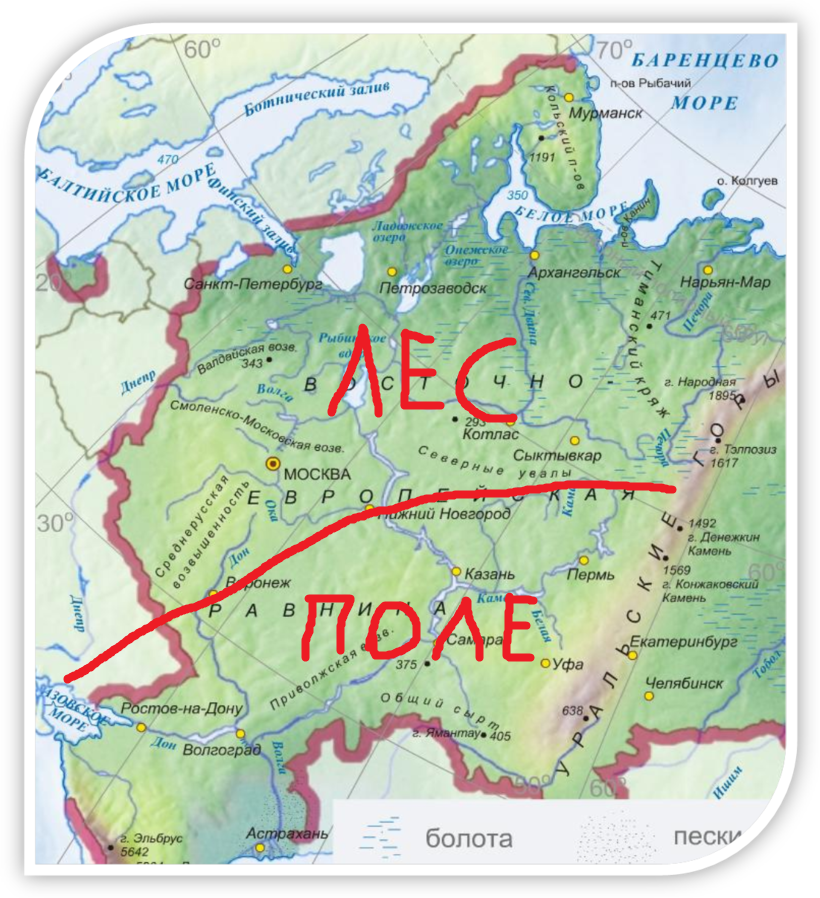 В какой части находится восточно европейская. Карта русской равнины. Восточно-европейская равнина на карте России. Печорская низменность на карте России. Печорская низменность на карте физической.