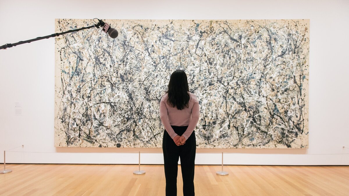 Abbi Jacobson recording her podcast in MOMA.Photo by Ryan Muir