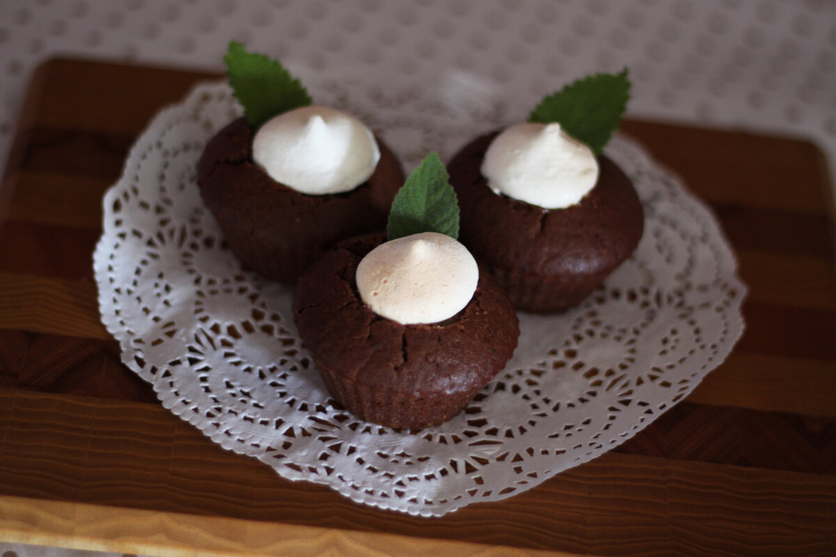 Лёгкие шоколадные кексы 