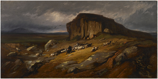 Жан Бенувиль. Пейзаж Римской Кампании