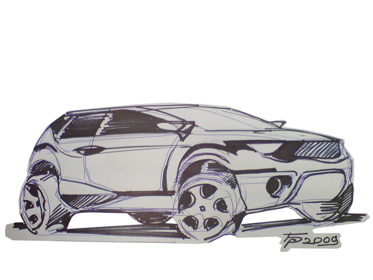 эскиз кроссовера 2009 год