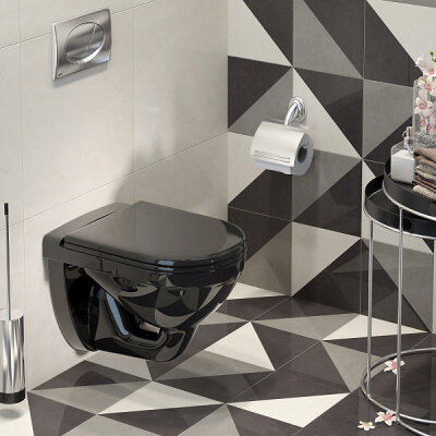 Подвесной унитаз: +100 к интерьеру санузла