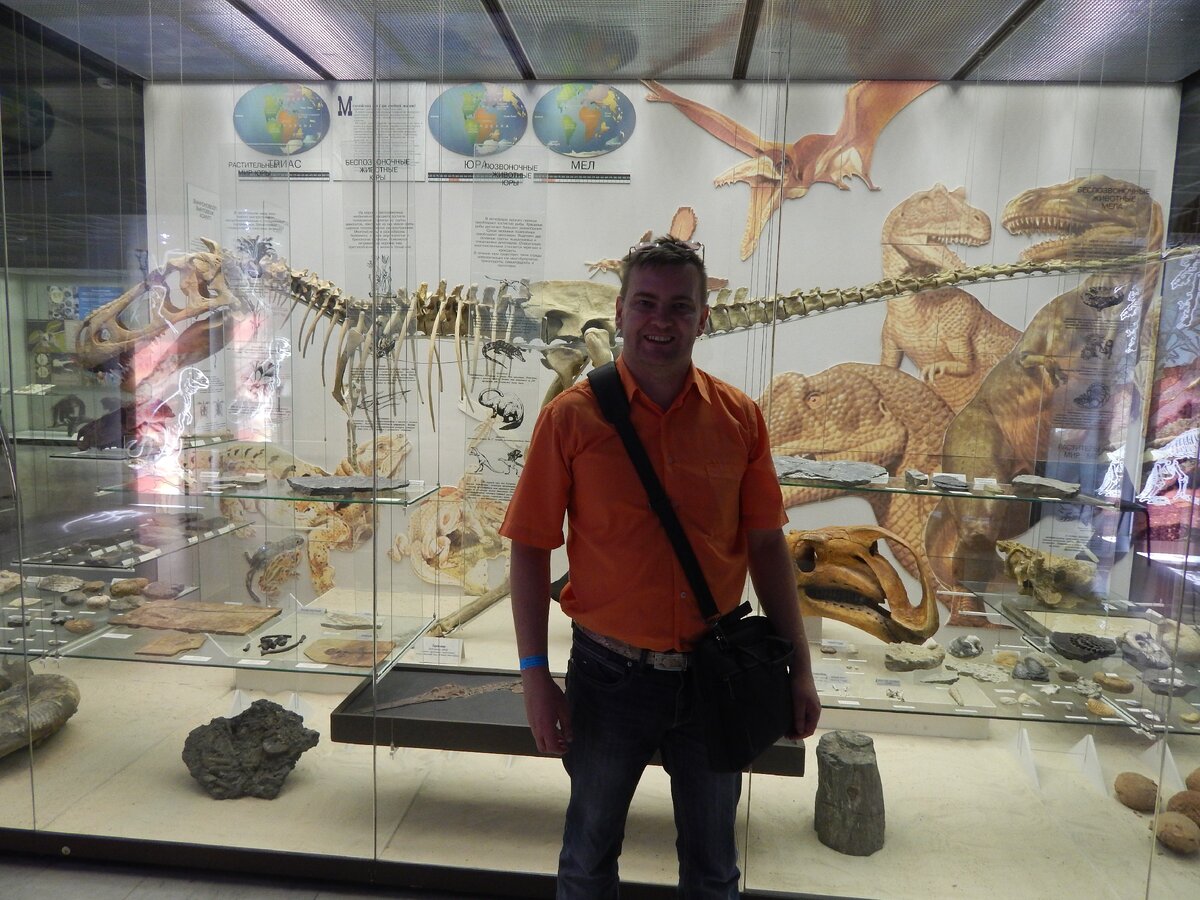 Фото автора в музее Дарвина