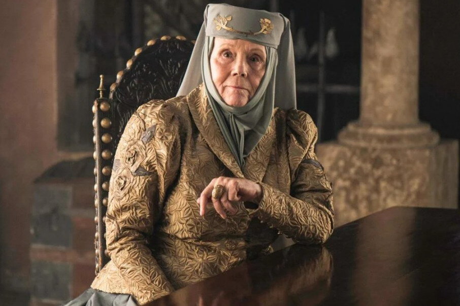 Сериал "Игра Престолов" - леди Оленна Тирелл (Дайана Ригг). Иллюстрации из открытых источников (Яндекс-Картинки)