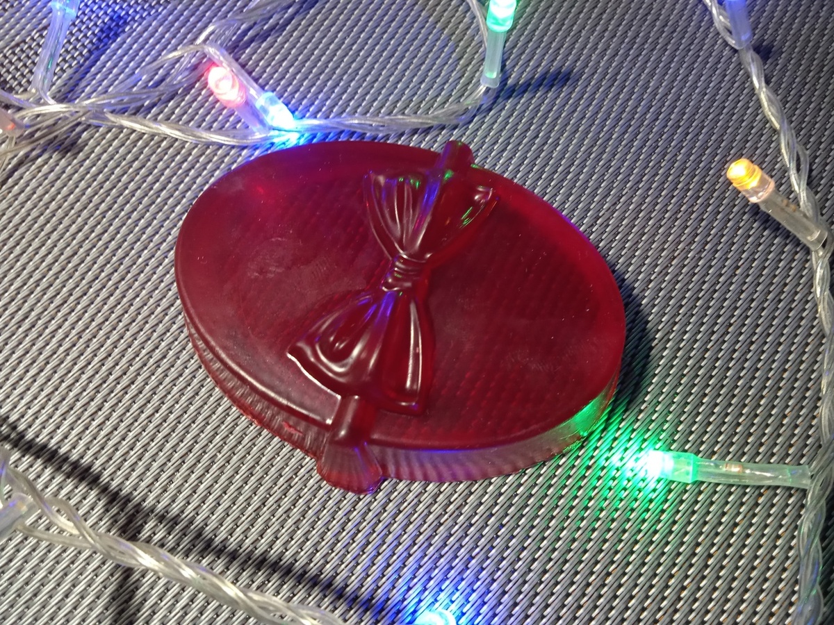 Один из  самых первых кусочком мыла, сваренных собственноручно